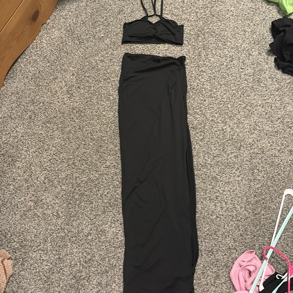 Skirt and crop top set